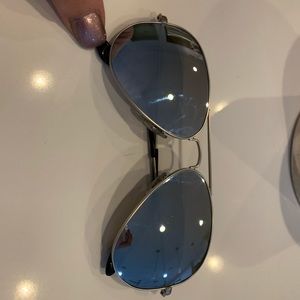 Ray Bans Polarized Silver Lenses NEW